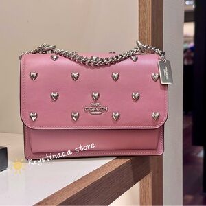 NWT Coach Mini Klare Crossbody Bag With Heart Rivets CDB10